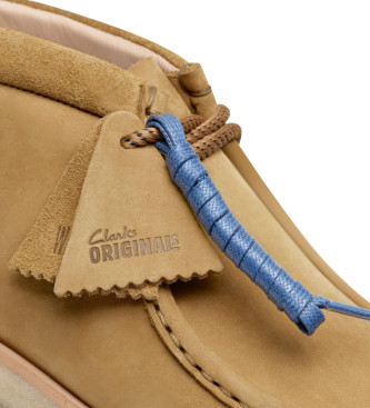 Clarks Skórzane buty Wallabee Scout w kolorze beżowym