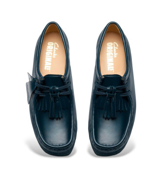 Clarks Zeleni usnjeni čevlji Wallabee