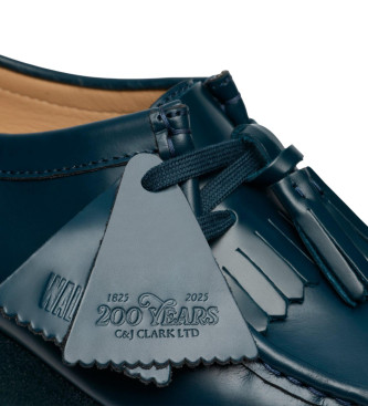 Clarks Zeleni usnjeni čevlji Wallabee