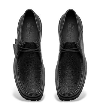 Clarks Skórzane buty Wallabee Yukon w kolorze czarnym