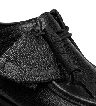 Clarks Skórzane buty Wallabee Yukon w kolorze czarnym