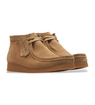 Clarks Scarpe Wallabeeevo Bt in pelle marrone