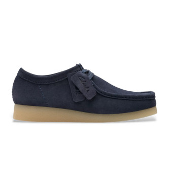 Clarks Lderskor WallabeeEVO marinbl