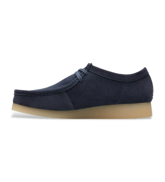 Clarks Lderskor WallabeeEVO marinbl