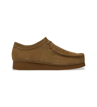 Clarks Zapatos de piel Wallabeeevo marrn