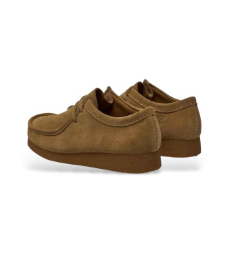 Clarks Zapatos de piel Wallabeeevo marrn