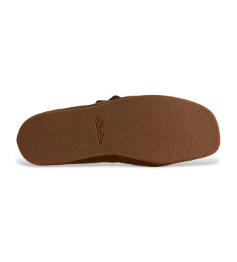 Clarks WallabeeEVO sapatos de couro castanho