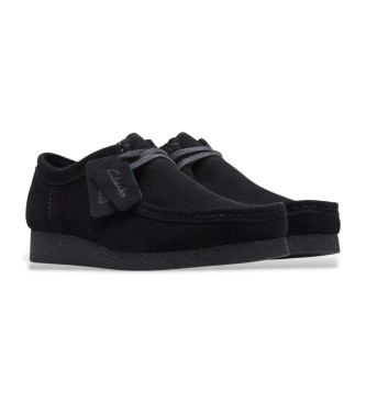 Clarks WallabeeEVO leather shoes black