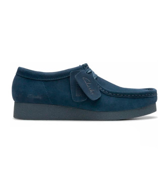 Clarks Wallabeeevosh marine leren schoenen