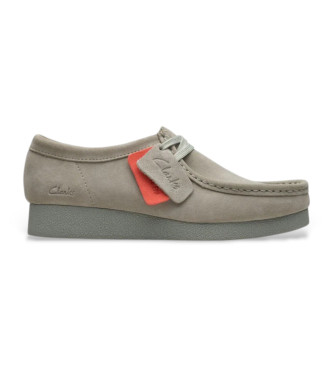 Clarks WallabeeEVOSh zeleni usnjeni čevlji