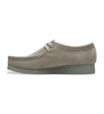 Clarks WallabeeEVOSh zeleni usnjeni čevlji