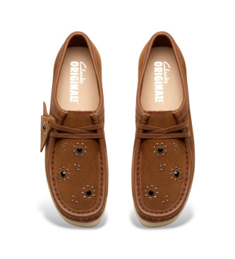Clarks Usnjeni čevlji Wallacraft Bee brown