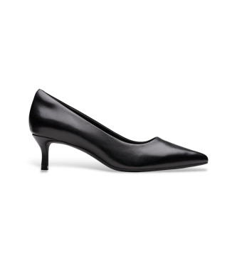 Clarks Scarpe Zarey Court in pelle nera