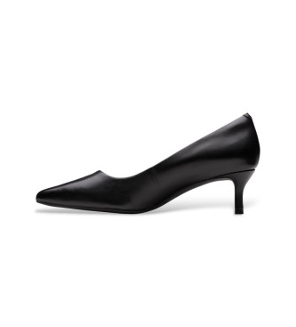 Clarks Scarpe Zarey Court in pelle nera