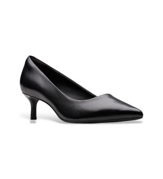 Clarks Scarpe Zarey Court in pelle nera