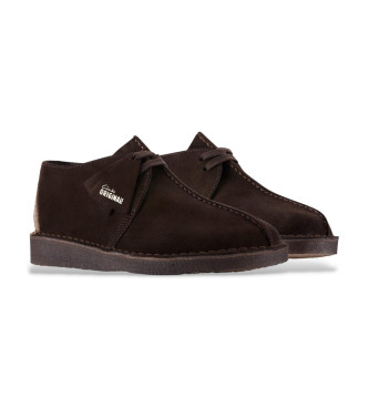 Clarks Chaussures en cuir Desert Trek marron fonc