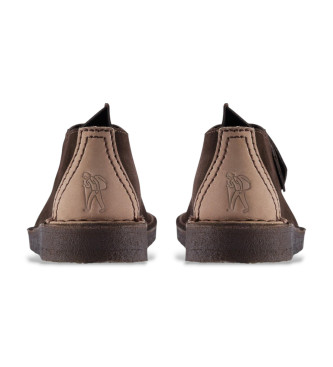 Clarks Chaussures en cuir Desert Trek marron fonc