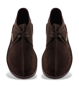 Clarks Chaussures en cuir Desert Trek marron fonc