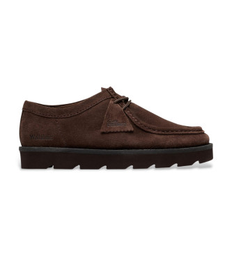 Clarks Meare Walla donkerbruine schoenen