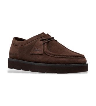 Clarks Meare Walla donkerbruine schoenen