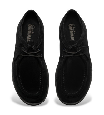 Clarks Meare Walla Leren Schoenen zwart