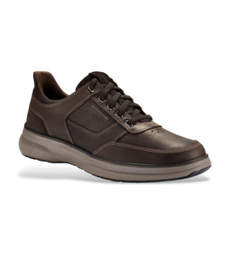Clarks Sneakers Mullan Easy in pelle marrone