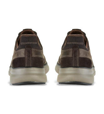 Clarks Sneakers Mullan Easy in pelle marrone