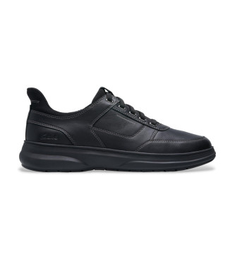 Clarks Mullan Easy Sneakers in pelle nera