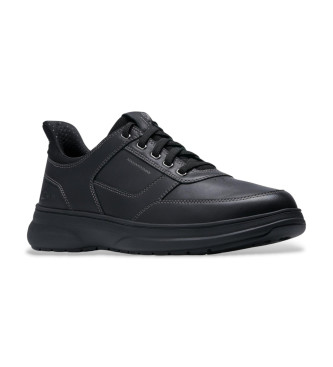 Clarks Mullan Easy Sneakers in pelle nera