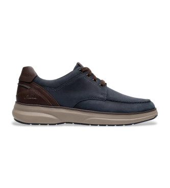 Clarks Mullan Moc tofflor i marinbltt lder