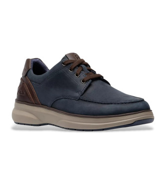 Clarks Mullan Moc tofflor i marinbltt lder