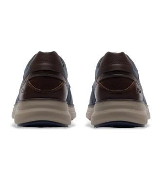 Clarks Mullan Moc tofflor i marinbltt lder