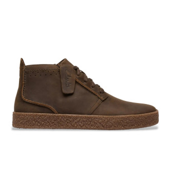 Clarks Streethill Sneakers i lder brun