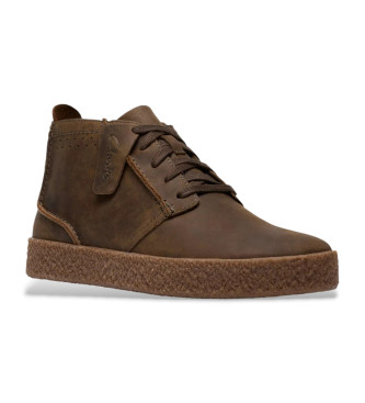 Clarks Streethill Sneakers i lder brun