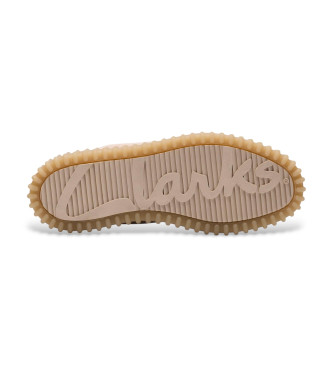 Clarks Torhill Moss beige leather shoes