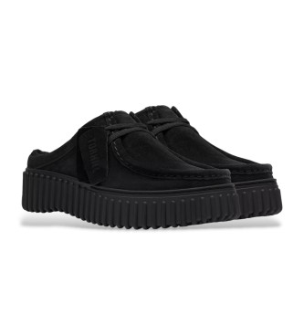 Clarks Zuecos de Piel Torhill Mule negro
