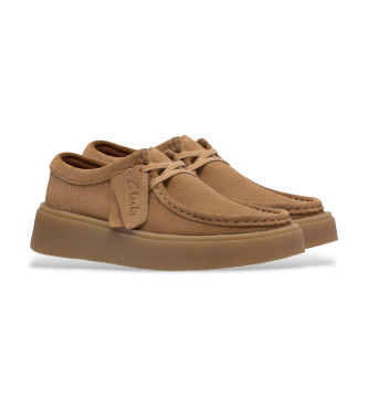 Clarks Sapatos de couro Torview castanhos