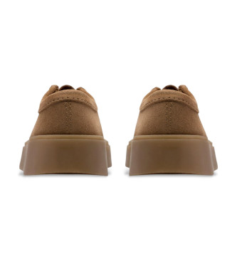 Clarks Sapatos de couro Torview castanhos