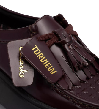 Clarks Zapatos Torview burdeos