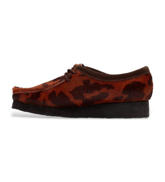 Clarks Zapatos Wallabee Estampado Vaca marrn