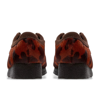 Clarks Zapatos Wallabee Estampado Vaca marrn