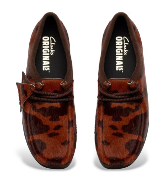 Clarks Zapatos Wallabee Estampado Vaca marrn