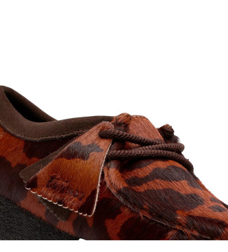 Clarks Zapatos Wallabee Estampado Vaca marrn