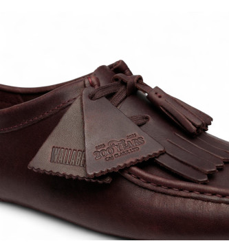 Clarks Chaussures en cuir Wallabee marron