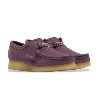 Clarks Lilac Wallabee Leather Shoes