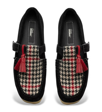Clarks Zapatos Wallabee T Bar negro