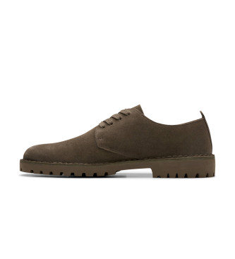 Clarks Zapatos de piel Desert Rock Lo Mole kaki