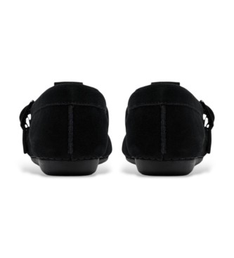 Clarks Freckle Tbar l�dersko sort