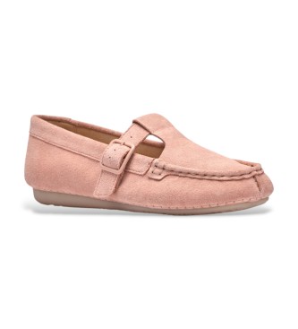 Clarks Lederschuhe Freckle Tbar hellrosa