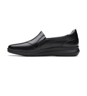 Clarks Skórzane buty Lynell Edge czarne